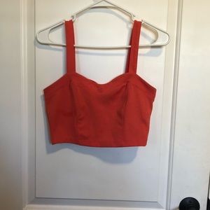 Coral Crop Top